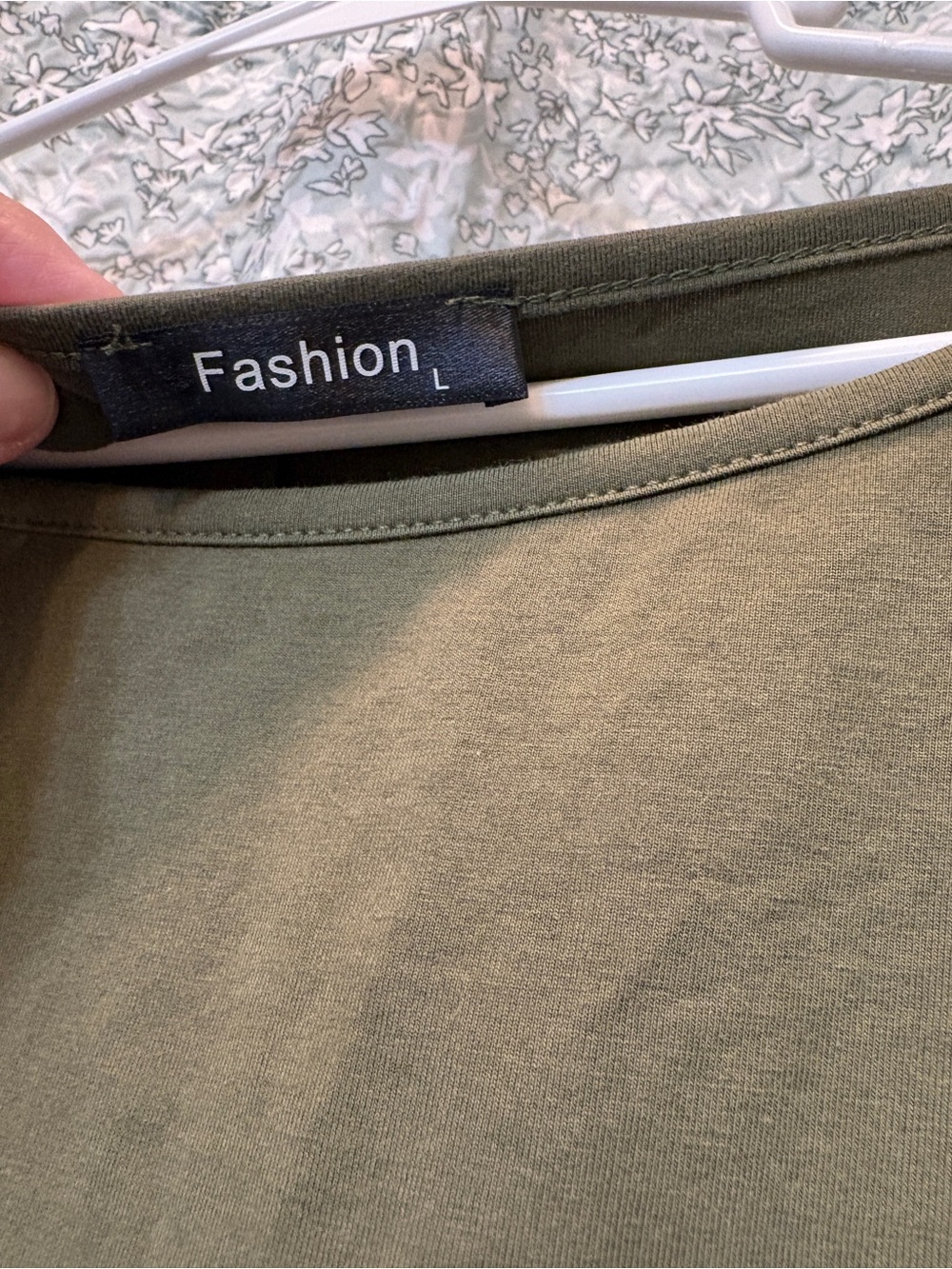 Olive Green Tie-Waist Women’s Dress - Picture 2 of 6